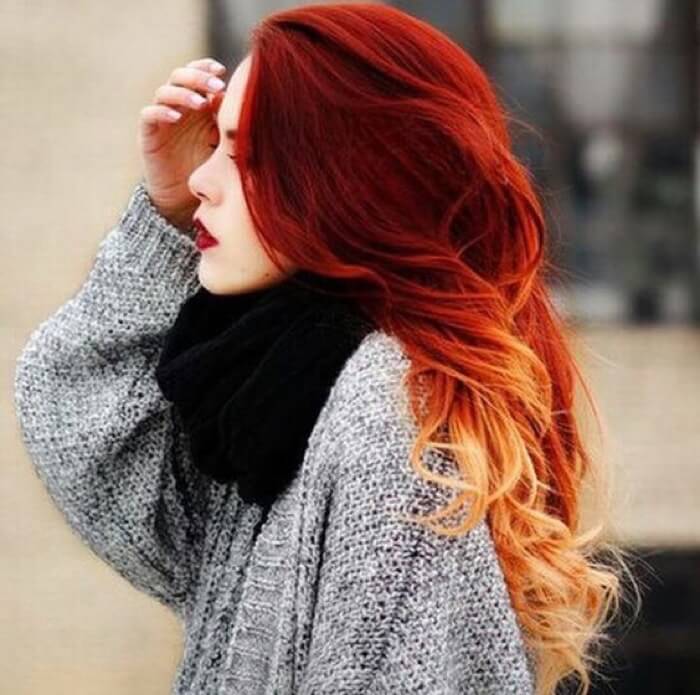 Омбре и балаяж на рыжих волосах. Заяви о себе как о самой яркой!