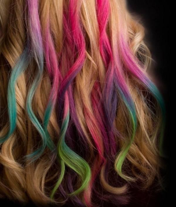 colored strands of hair18