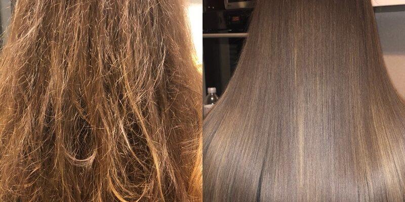 Волосы: до и после кератинирования